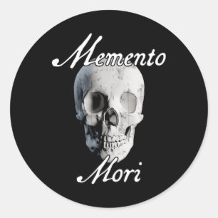 Adesivo Redondo Memento Mori