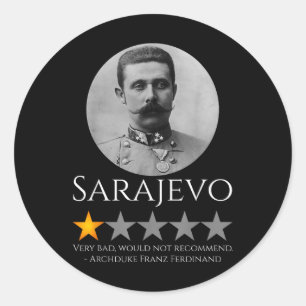 Adesivo Redondo Memória da História - Archduke Franz Ferdinand - W