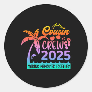 Adesivo Redondo Memória do Fazer do Funny Cousin Crew 2025 Summer