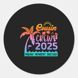 Adesivo Redondo Memória do Fazer do Funny Cousin Crew 2025 Summer 