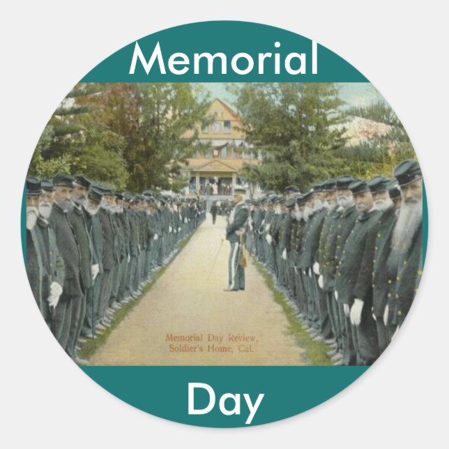 Adesivo Redondo Memorial Day Review (Frente)