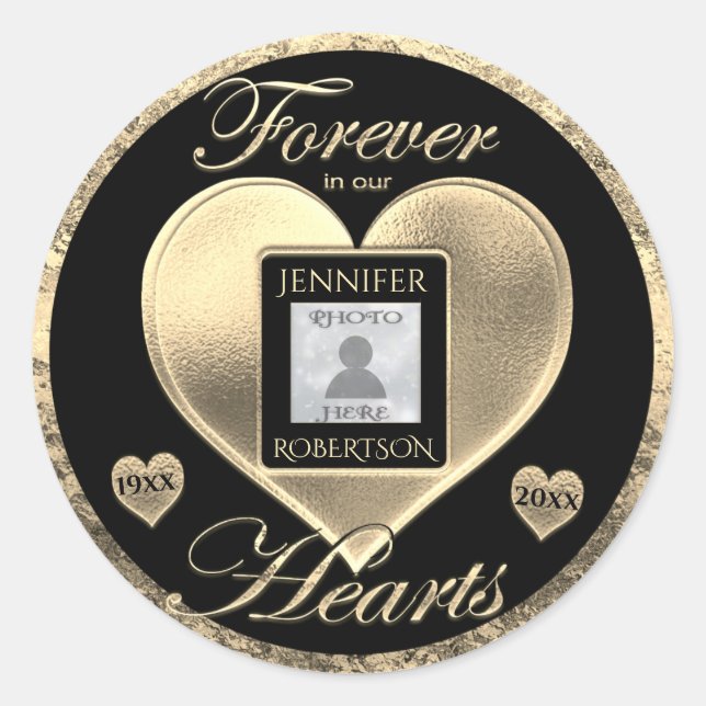 Adesivo Redondo Memorial de Fotografias Personalizado no Chaveiro  (Frente)