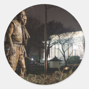 Adesivo Redondo Memorial dos Veteranos do Vietnã