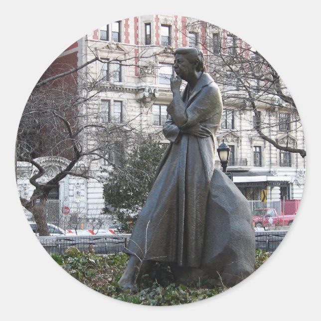 Adesivo Redondo Memorial Eleanor Roosevelt (Frente)