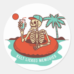 Adesivo Redondo Memórias de Sal Licked