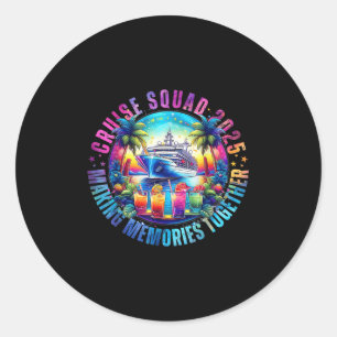 Adesivo Redondo Memórias do Fazer Cruise Squad 2025 Juntas no Verã