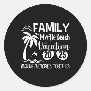 Adesivo Redondo Memórias do Fazer da Família Myrtle Beach 2025 jun