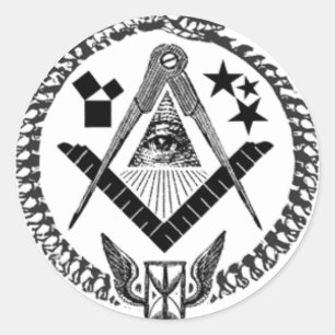 Adesivo Redondo Memórias Masonic