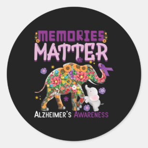 Adesivo Redondo Memórias Problema do Elefante Heimerheimer Heimerh