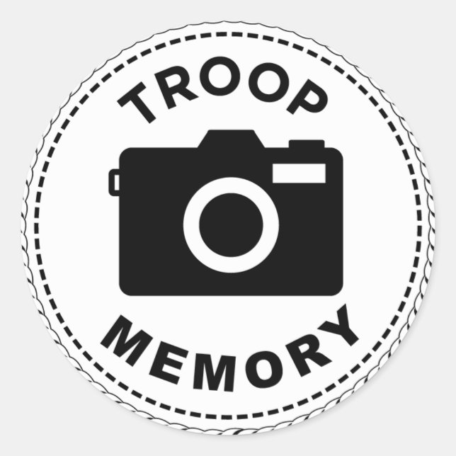 Adesivo Redondo Memory Stickers IGGPPCamp 2023 Troop (Frente)