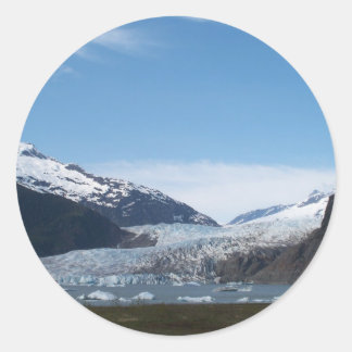 Adesivo Redondo Mendenhall Glacier