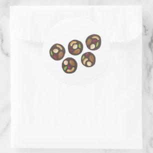 Adesivo Redondo Mendiants French Chocolates Chocolatier Chocoholic