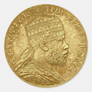 Adesivo Redondo Menelik King Sticker