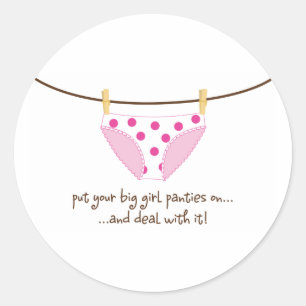 Adesivo Redondo menina grande