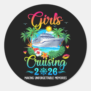 Adesivo Redondo Meninas Cruzeiros 2026 Fazendo Memórias Irmãs Cruz