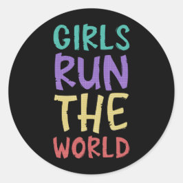 Adesivo Redondo Meninas Gerem O Mundo Feminista