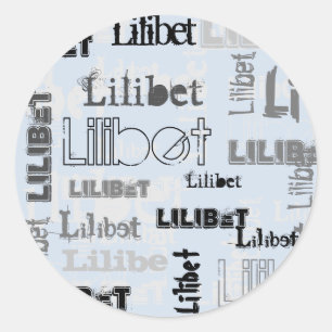 Adesivo Redondo Meninas Trendy Chamadas Acessórios de presentes az