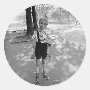 Adesivo Redondo Menino da granada