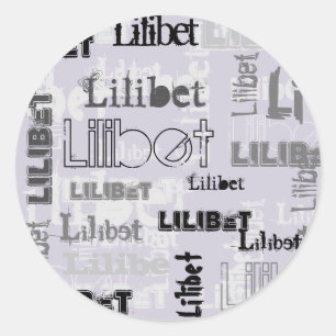 Adesivo Redondo Menino ou Menina Nome da Trendência Oferece Acessó