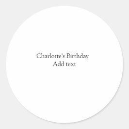 Adesivo Redondo Meninos fofinhos simples e bonitos Adicionar anive