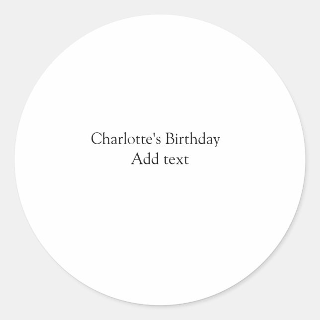 Adesivo Redondo Meninos fofinhos simples e bonitos Adicionar anive (Frente)