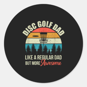 Adesivo Redondo Mens Disk Golf Basket Cote Engraçado Disco Golf Pa