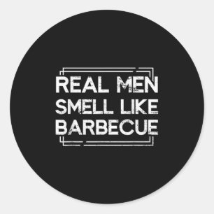 Adesivo Redondo Mens Funny Barbecue Lover Meat Grieling Boys G