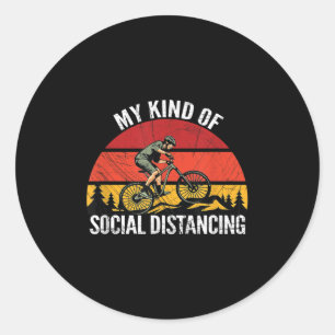 Adesivo Redondo Mens Funny Mountain Bike Mtb Cita Biker Ciclista