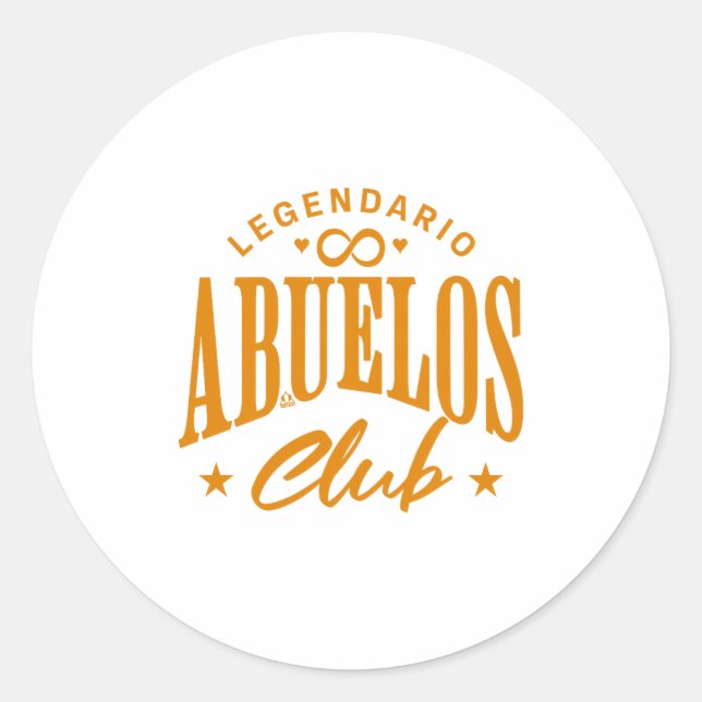 Adesivo Redondo Mens Grandfathers' Pride - Club Legendario De Los  (Frente)