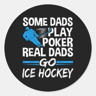 Adesivo Redondo Mens Hockey Gifts And Field Hockey Design Ice Dad 