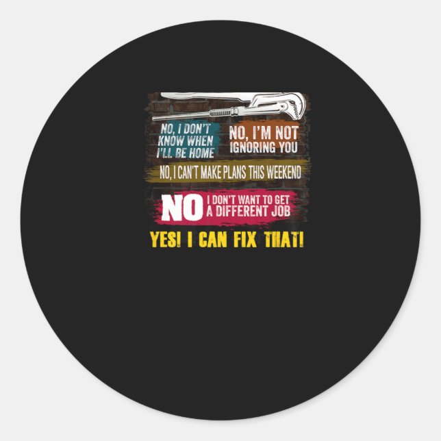 Adesivo Redondo Mens Millwright Novelty Gift T-Shirt para Pais (Frente)