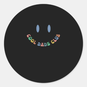 Adesivo Redondo Mens Retro Legal Club Funny Pai Pocket Pai