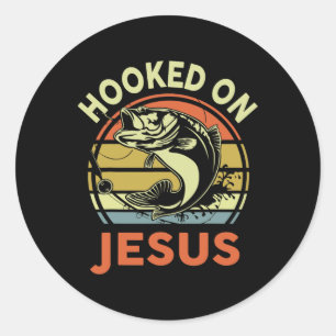 Adesivo Redondo Mens Viciados Em Jesus Camiseta Cristã Engraçado