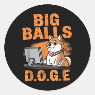 Adesivo Redondo Mens Womens Dogue Department Of Governo