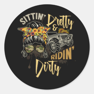 Adesivo Redondo Mensageiro Mamãe Sunglass UTV Offroad SXS Life Rid