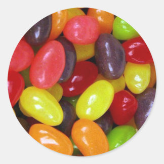Adesivo Redondo Mensagem doce Jellybeans