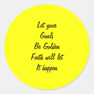 Adesivo Redondo Mensagem dos autocolantes de fé