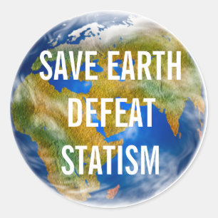 Adesivo Redondo Mensagem Personalizada Para O World Sticker