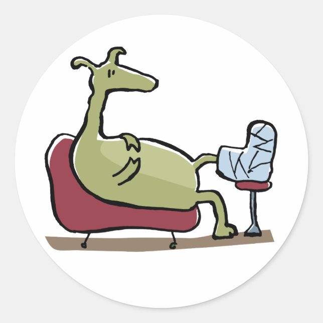 Adesivo Redondo mensagens de melhoras  (Frente)