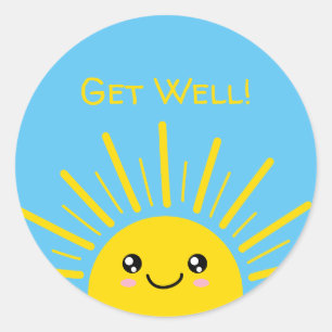 Adesivo Redondo Mensagens de Melhoras