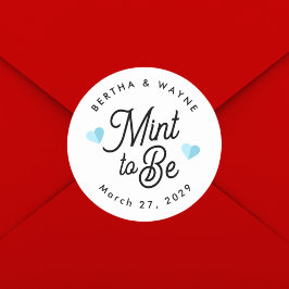 Adesivo Redondo Menta para Ser Moderno Favor Personalizado