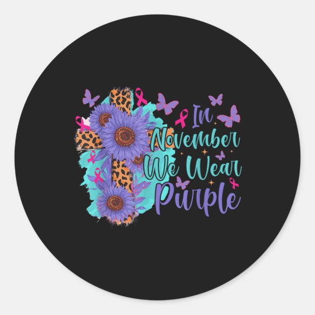 Adesivo Redondo Mental Health Amp Suicide Awareness  (Frente)