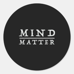 Adesivo Redondo Mente Sobre Filosofia Estática Motivacional Citar