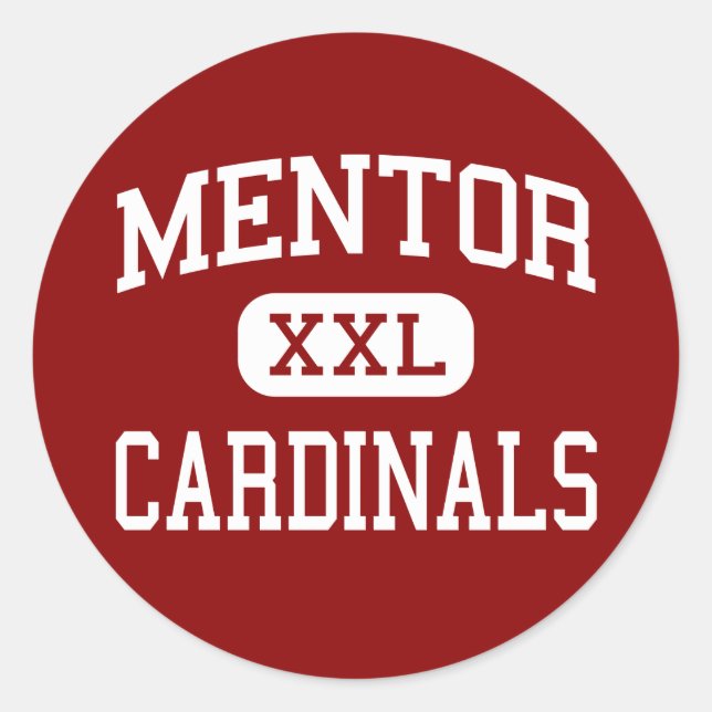 Adesivo Redondo Mentor - Cardinals - Segundo grau - Mentor Ohio (Frente)