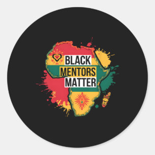 Adesivo Redondo Mentores do Mês da História Negra Problema África