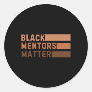 Adesivo Redondo Mentores Negros Problema Mês da História Afro-Amer
