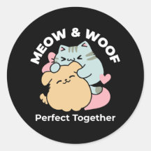 Meow & Woof Perfect Toga - Gato e Cachorro Bonitos