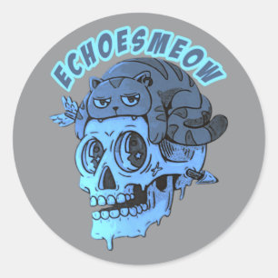 Adesivo Redondo meowgical