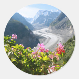 Adesivo Redondo Mer de Glace - Chamonix França