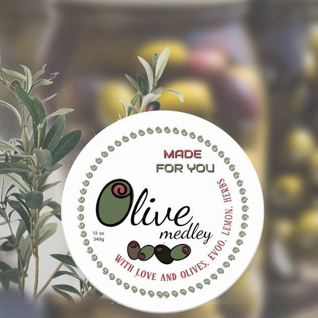 Adesivo Redondo Mercado De Fazendeiros De Azeite Feito Para Você C (Criador carregado)